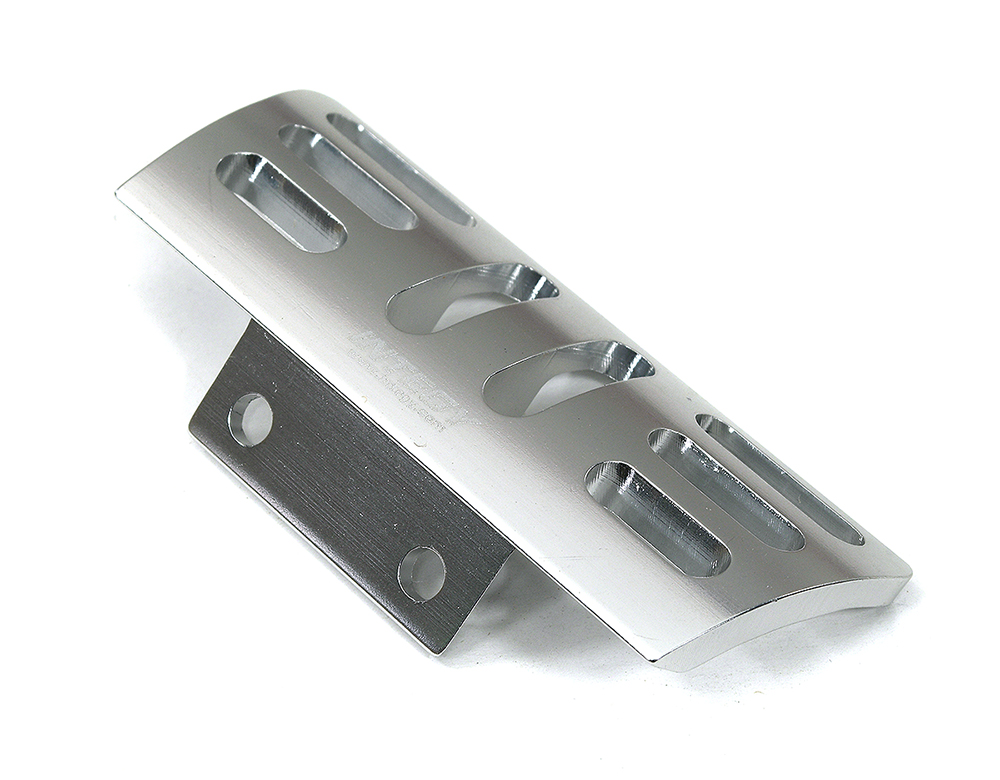 T7157SILVER Billet Machined HD Front Bumper for Team Associated 1/8 RC8 Buggy - Image 1