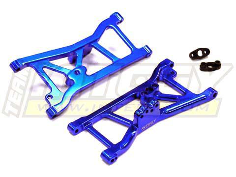 T7174BLUE Billet Machined Rear Lower Suspension Arms for Associated SC8 Short Course Truck - Image 1