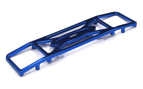 T7175BLUE Billet Machined Alloy Rear Bumper for Team Associated 1/8 SC8 Short Course Truck - Image 1