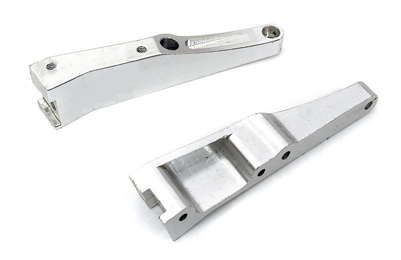 T7310SILVER Billet Machined Upper Deck Brace Pin Mount (F) for Losi 1/8 LST Monster Truck - Image 1