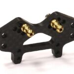 Black Carbon Fiber Front Shock Tower for Associated 1/18 SC18 Short Course Truck