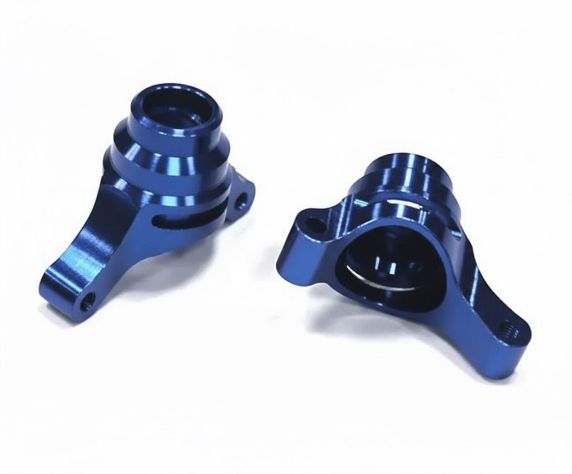 T7648BLUE Billet Machined Alloy Rear Hub Carriers for AE SC18 - Image 1