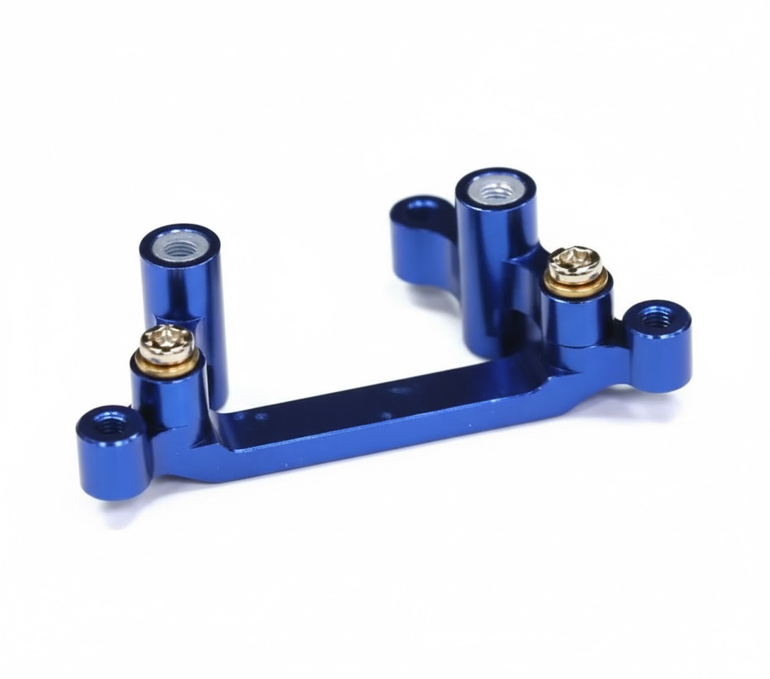 T7649BLUE Billet Machined Alloy Steering Bellcrank Set for AE SC18 - Image 1
