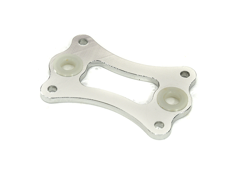 T7719SILVER Billet Machined Spur Gear Mount for OFNA 1/8 Ultra LX One Buggy - Image 1