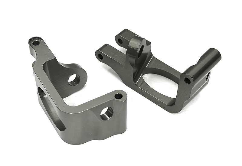 T7724GREY Billet Machined Alloy Caster Blocks for OFNA 1/8 Ultra LX One Buggy - Image 1