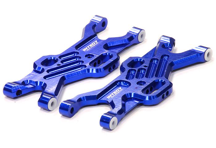 T7797BLUE Billet Machined Rear Suspension Arms for Associated SC10 4X4 - Image 1