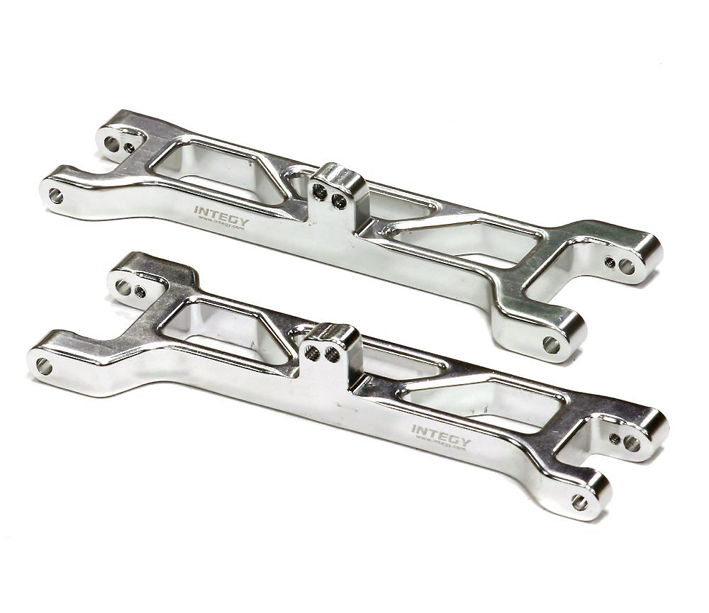 T7820SILVER Billet Machined Alloy Front Arm for Associated 1/10 GT2 off-road Truck - Image 1