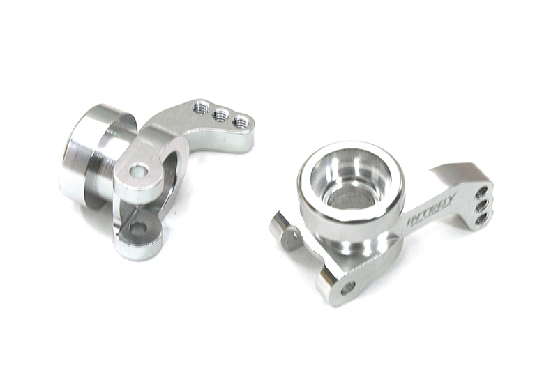 T7831SILVER Billet Machined Rear Hub Carriers for Associated 1/10 GT2 off-road Truck - Image 1