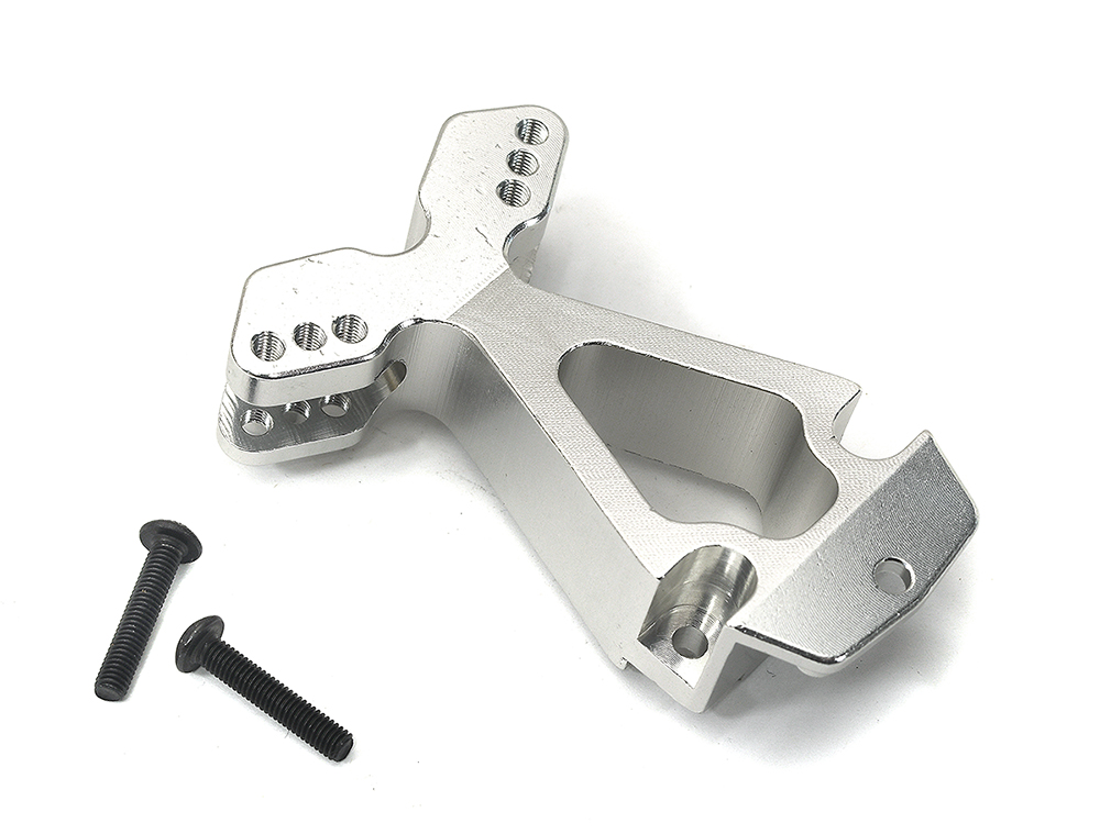 T7908SILVER Billet Machined Silver Front Shock Tower for Traxxas 1/10 Jato 5518 - Image 1