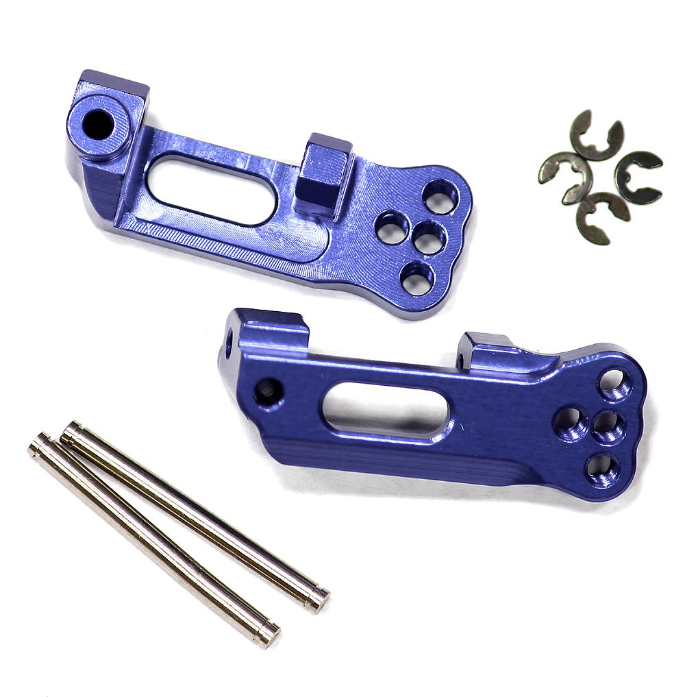 T7940BLUE 09 Alloy Caster Blocks for Traxxas 1/10 Electric Slash 2WD 3632 - Image 1