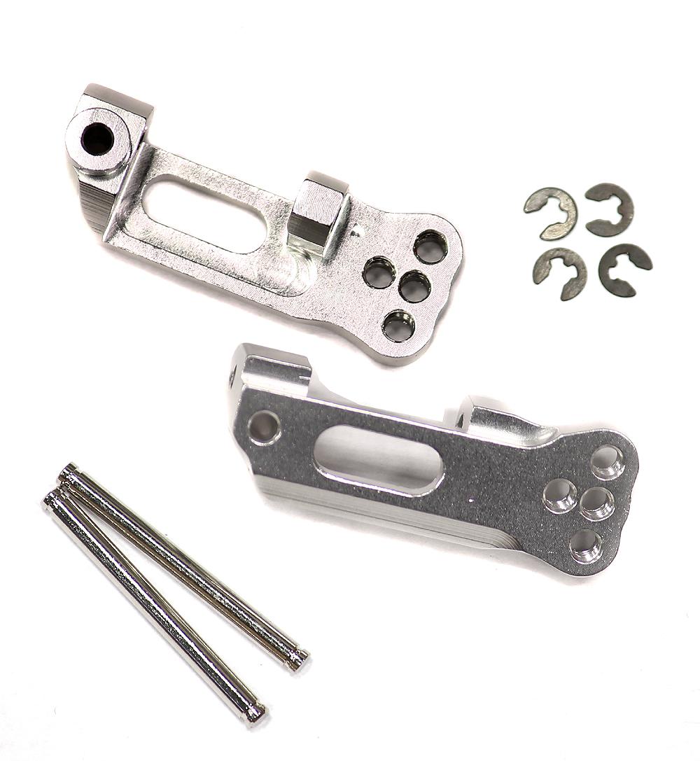 T7940SILVER 09 Alloy Caster Blocks for Traxxas 1/10 Electric Slash 2WD 3632 - Image 1