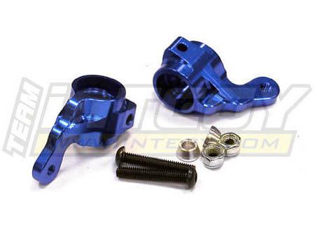 T7942BLUE 09 Alloy Front Steering Blocks for Traxxas 1/10 Electric Slash 2WD 3736 - Image 1