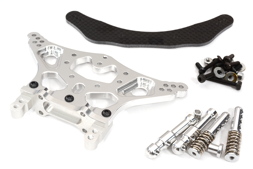 T7957SILVER Rear Shock Tower for Traxxas 1/10 Stampede 2WD XL5 & VXL 3638 - Image 1