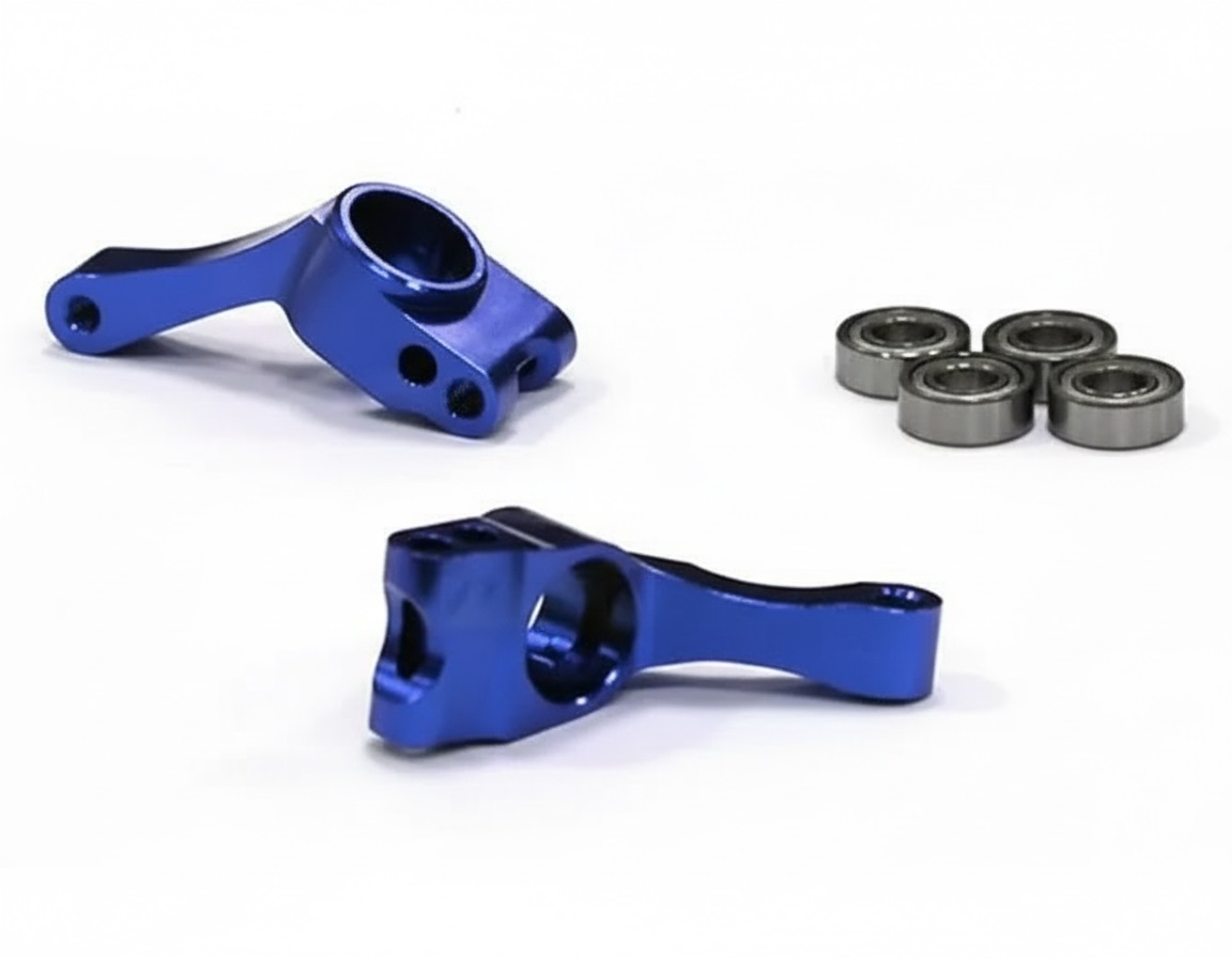 T7997BLUE Rear Hub Carriers II for Electric Slash 2WD Stampede 2WD Rustler 2WD Bandit 3572 - Image 1