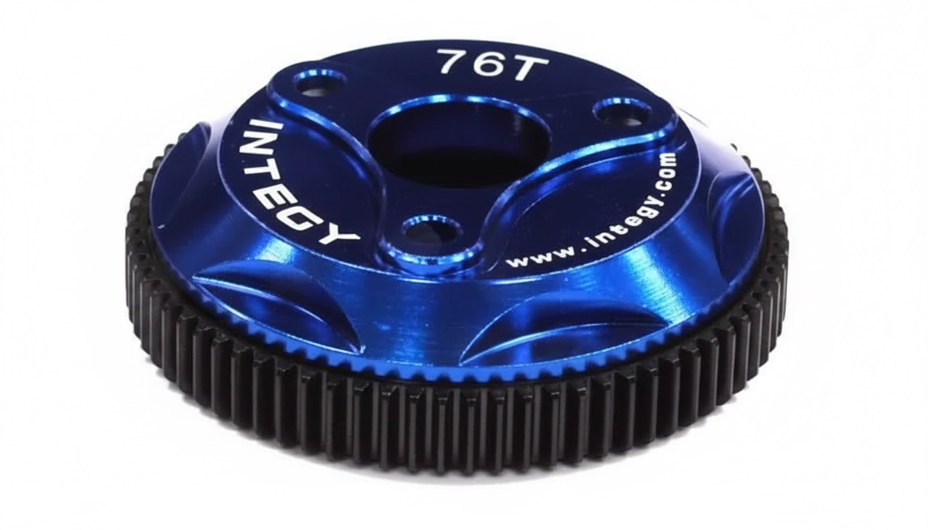T8008BLUE 76T Metal Spur Gear for Traxxas Stampede 2WD, Rustler 2WD & Slash 4676 - Image 1