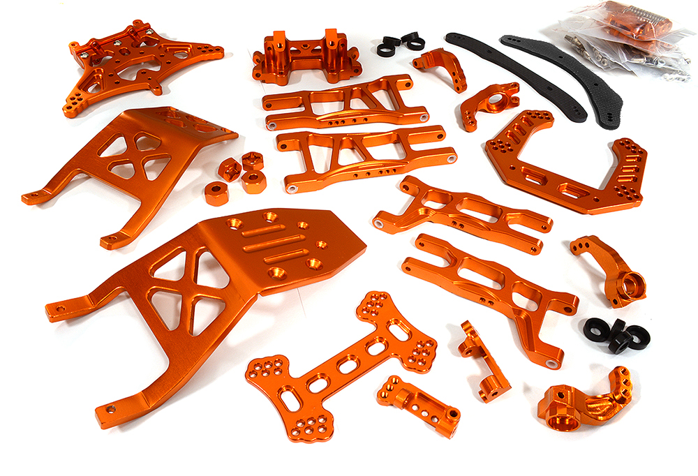 T8032ORANGE Evolution Conversion Set for Traxxas 1/10 Electric Stampede 2WD - Image 1
