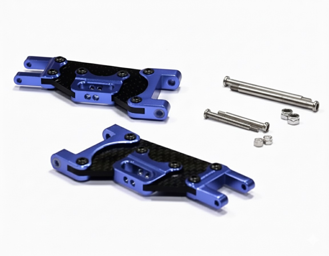 T8055BLUE Front Lower Arm for Traxxas 1/10 Electric Rustler 2WD & Slash 2WD 3631 - Image 1