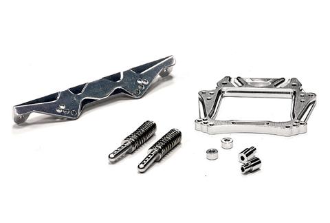 T8059SILVER Front Shock Tower for Traxxas 1/10 Rustler 2WD XL5 & VXL 3639 1914 - Image 1