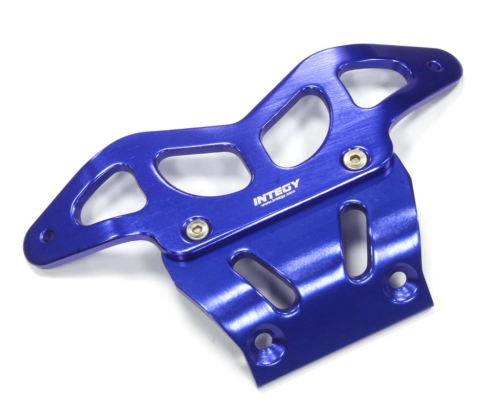 T8060BLUE Billet Machined Front Bumper for Traxxas 1/10 Rustler 2WD 2735 - Image 1