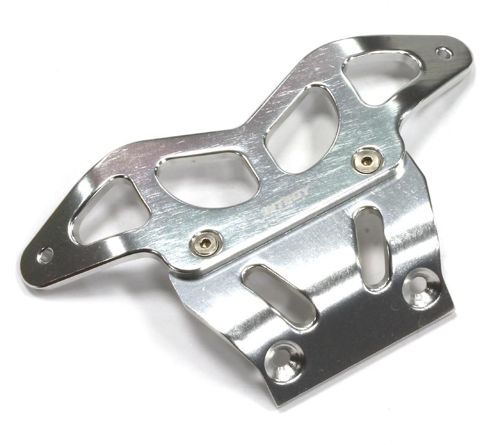 T8060SILVER Billet Machined Front Bumper for Traxxas 1/10 Rustler 2WD 2735 - Image 1