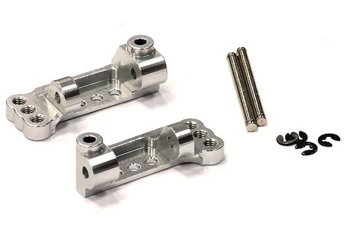 T8061SILVER Caster Blocks for Traxxas 1/10 Electric Rustler 2WD & Slash 2WD 3632 - Image 1