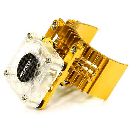 T8074GOLD Motor Heatsink 540 Size w/ Cooling Fan for Slash Stampede 2WD Rustler 2WD Bandit - Image 1