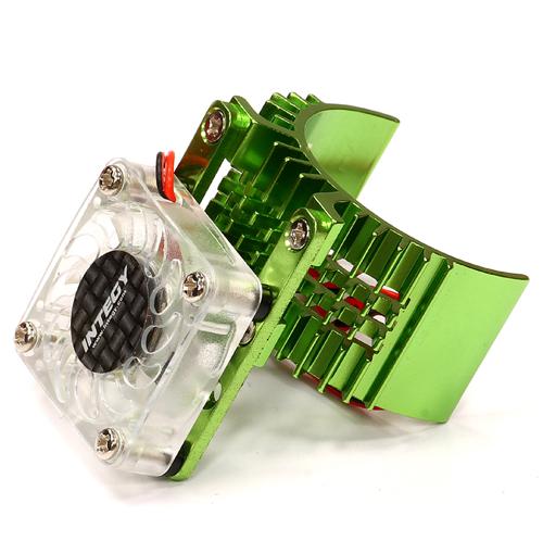 T8074GREEN Motor Heatsink 540 Size w/ Cooling Fan for Slash Stampede 2WD Rustler 2WD Bandit - Image 1