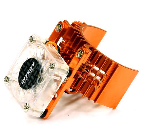 T8074ORANGE Motor Heatsink 540 Size w/ Cooling Fan for Slash Stampede 2WD Rustler 2WD Bandit - Image 1