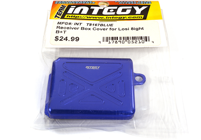 T8167BLUE Receiver Box Cover for Losi 8ight (LOSA0801 & LOSA0802) - Image 1