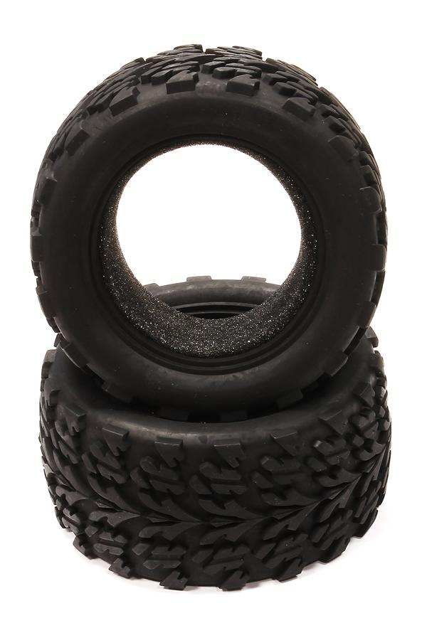 T8184 Replacement Tire(2) for T8141, T8149 Type Wheel on Jato, Stampede 2WD (OD=115mm) - Image 1