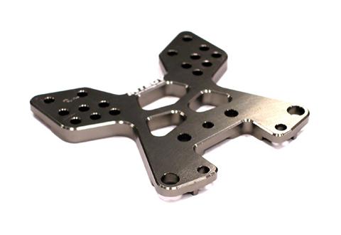 T8250GREY Billet Machined Alloy Front Shock Tower for Hyper 10SC - Image 1