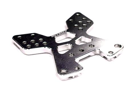 T8250SILVER Billet Machined Alloy Front Shock Tower for Hyper 10SC - Image 1