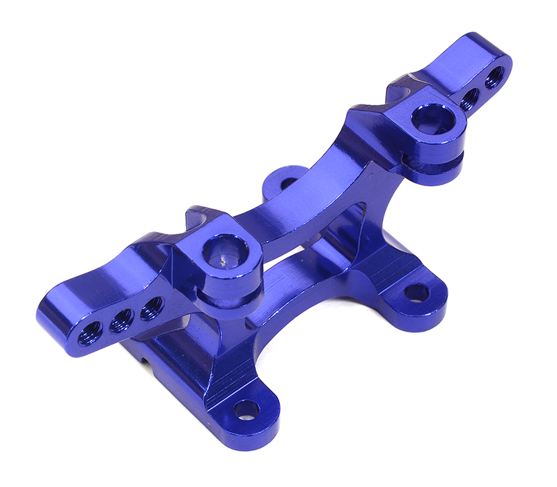 T8311BLUE Billet Machined Front Shock Tower (1) for Losi 1/18 Mini-LST Monster Truck - Image 1