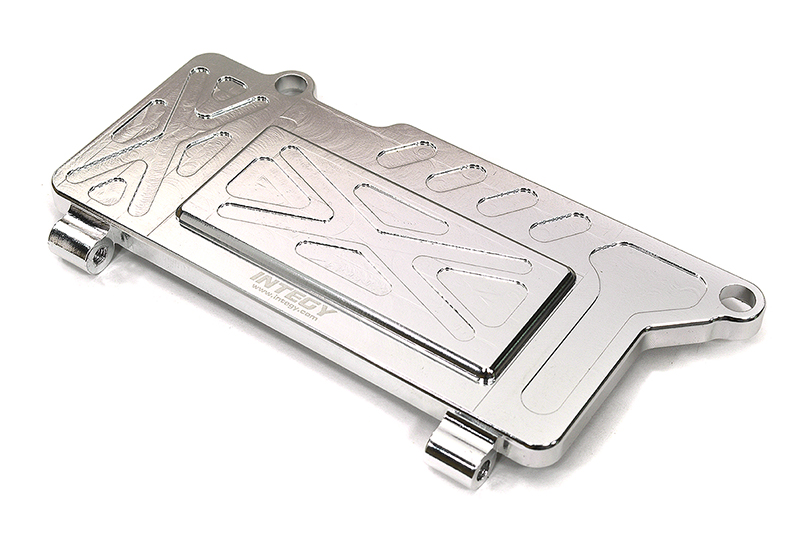 T8351SILVER Billet Machined Modified Radio Tray for Associated Mini MGT 3.0 Monster Truck - Image 1