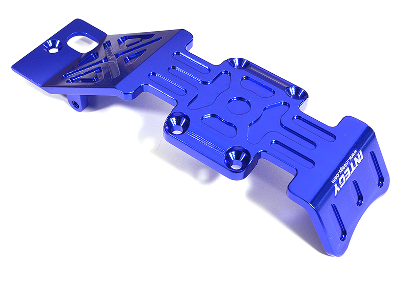 T8354BLUE Billet Machined Alloy Skid Plate B for Associated Mini MGT 3.0 Monster Truck - Image 1