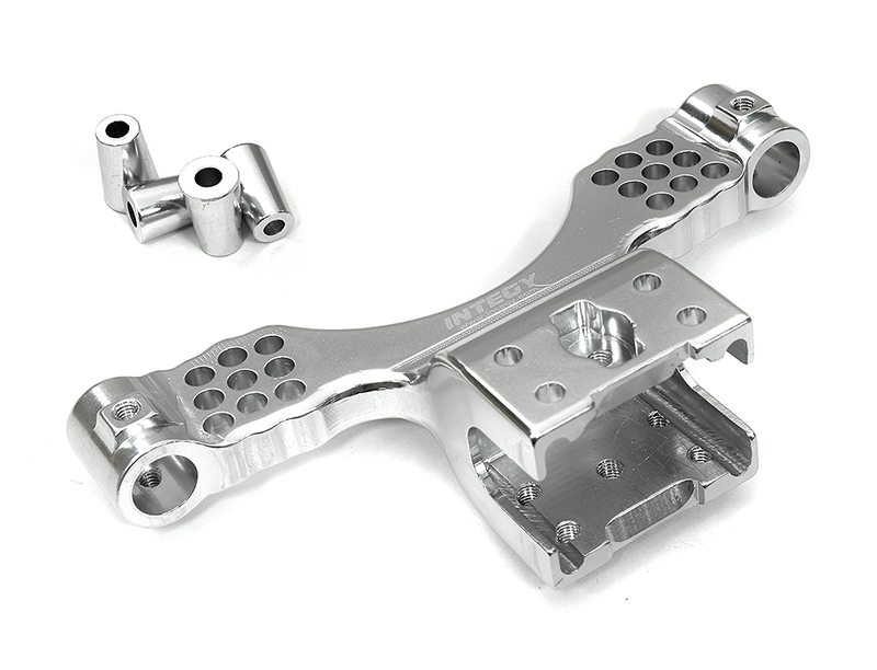 T8355SILVER Billet Machined Alloy Rear Shock Tower for Associated Mini MGT 3.0 Monster Truck - Image 1