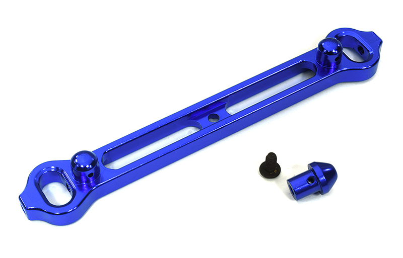 T8357BLUE Billet Machined Alloy Front Body Mount for Associated Mini MGT 3.0 Monster Truck - Image 1