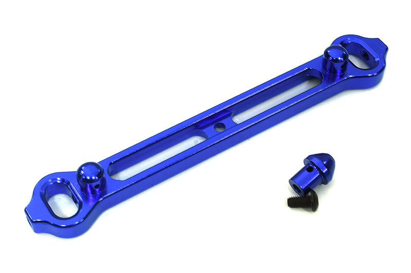 T8358BLUE Billet Machined Alloy Rear Body Mount for Associated Mini MGT 3.0 Monster Truck - Image 1