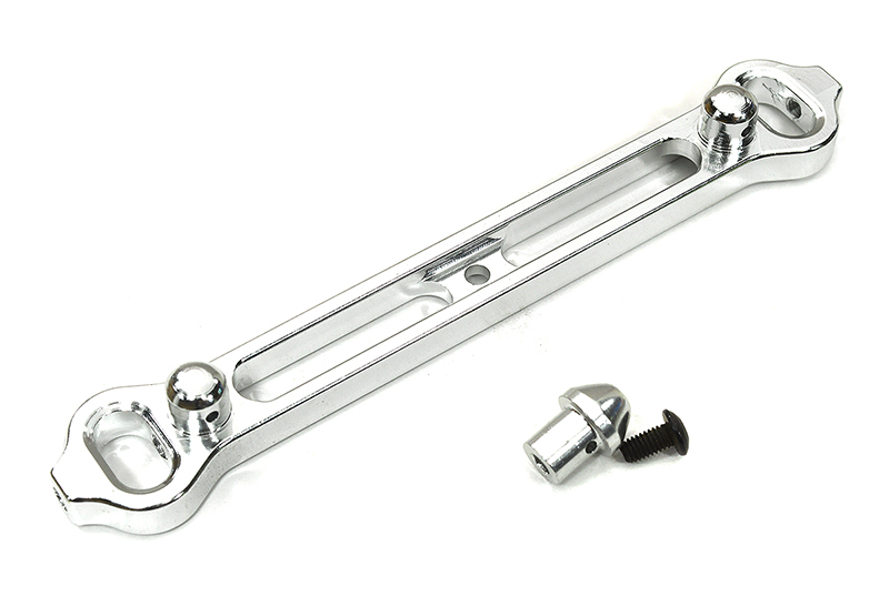 T8358SILVER Billet Machined Alloy Rear Body Mount for Associated Mini MGT 3.0 Monster Truck - Image 1