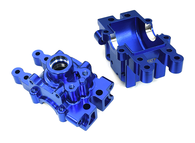 T8370BLUE Alloy Transmission Case for Associated Mini MGT 3.0 - Image 1