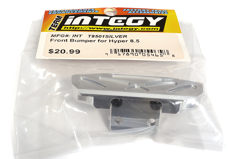 T8501SILVER Billet Machined Front Bumper for Hyper 8.5 - Image 1