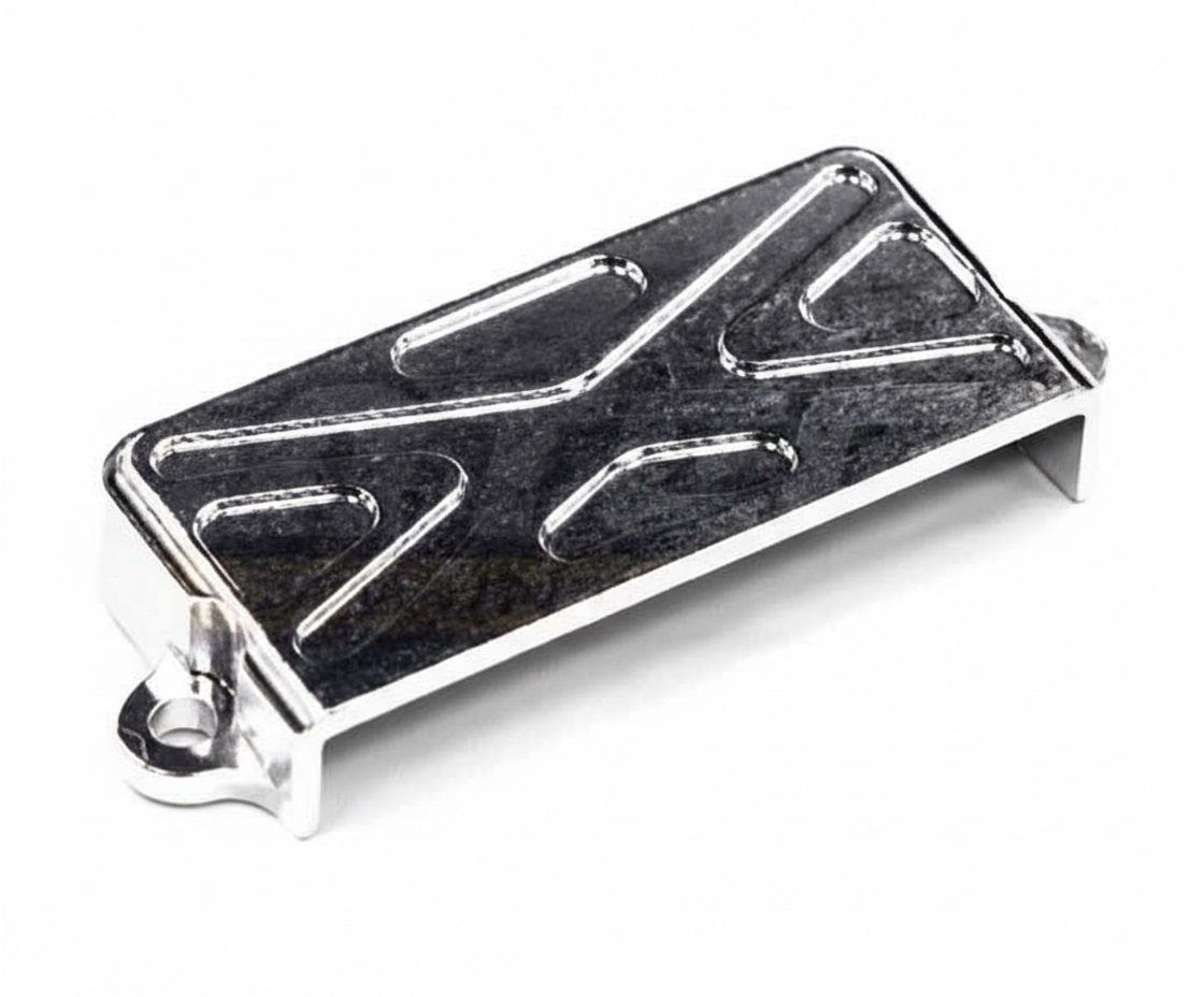 T8526SILVER Evolution Receiver Box Cover (S) for Traxxas 1/10 Electric Slash 2WD 5624 - Image 1