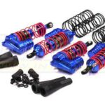 Billet Machined XLS Piggyback Shock Set (4) for 1/10 Slash 4X4 (6808)(L=87/98mm)