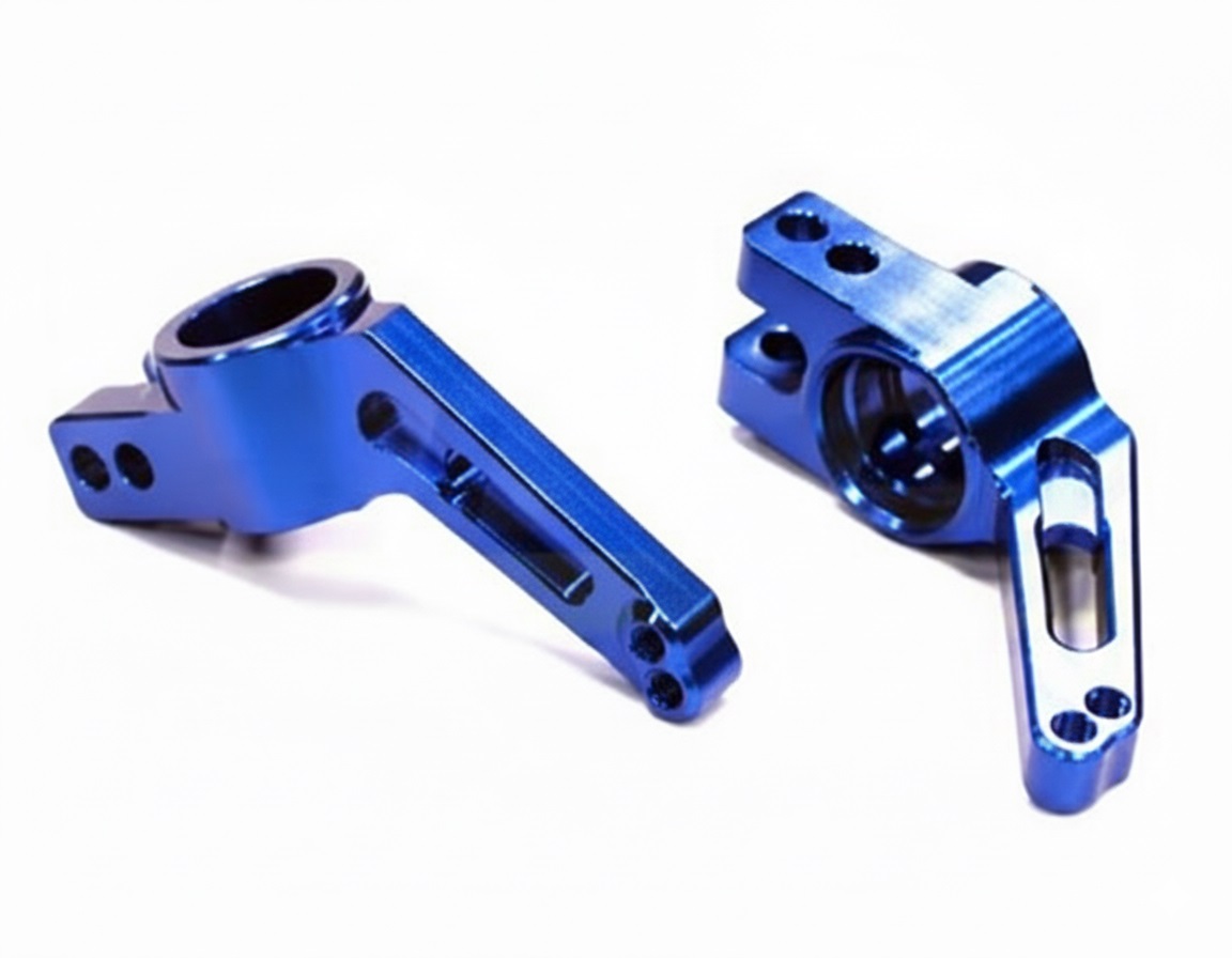 T8539BLUE Machined Rear Hub Carriers for Traxxas 1/10 Rustler 4X4 & Slash 4X4 (6808) 1952 - Image 1