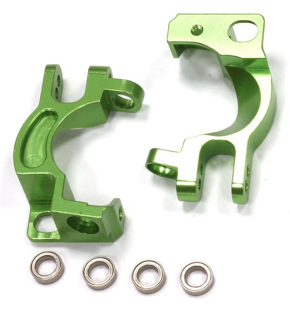 T8551GREEN Billet Machined Caster Blocks for Traxxas 1/10 Slash 4X4 & Rustler 4X4 6832 - Image 1