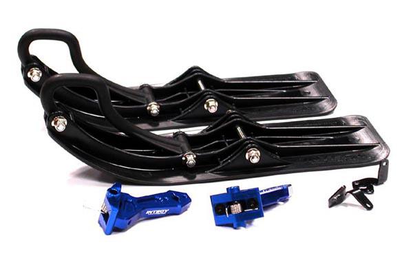 T8552BLUE Front Sled Ski Attachment Set for Slash 2WD, Stampede 2WD, Rustler 2WD & Bandit - Image 1