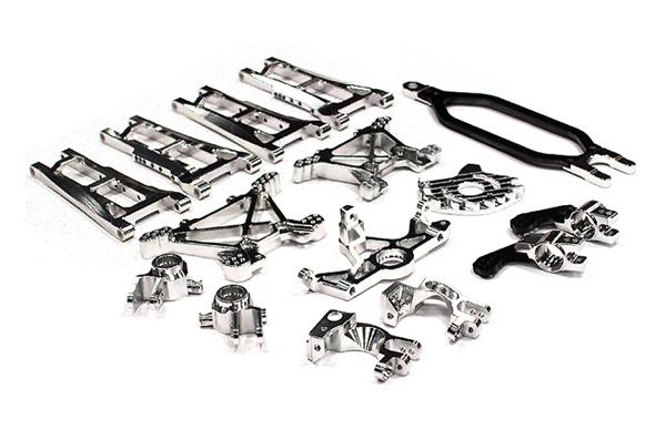 T8558SILVER Billet Machined Alloy Conversion Set for Traxxas 1/10 Stampede 4X4 - Image 1