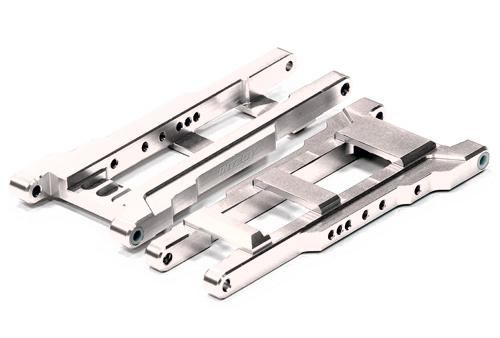 T8581SILVER Billet Machined Lower Suspension Arms for 1/10 Stampede 4X4 & Slash 4X4 3655X - Image 1