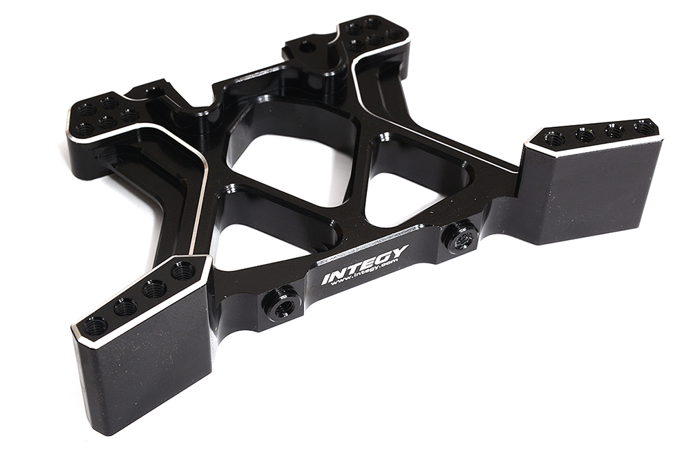 T8593BLACK Billet Machined T2 Rear Shock Tower for 1/10 Stampede 4X4 & Slash 4X4 6838 - Image 1