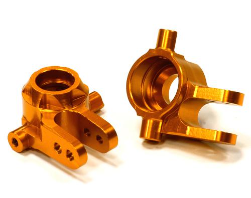 T8594ORANGE Machined T2 Steering Blocks for 1/10 Stampede 4X4, Slash 4X4 & Rustler 4X4 6837 - Image 1